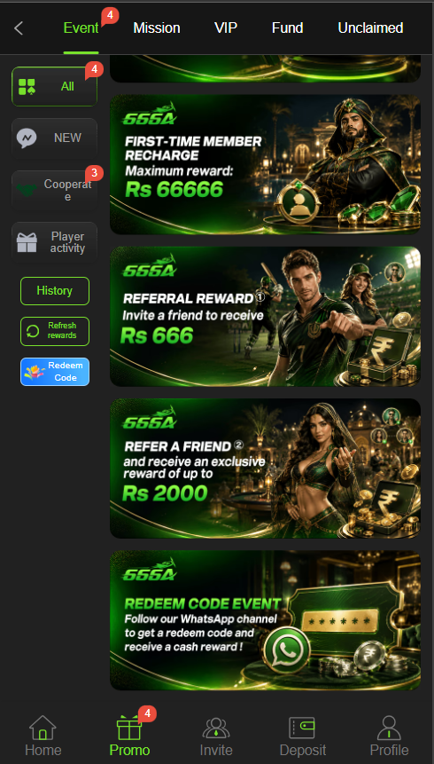 666a Bonuses & Rewards
