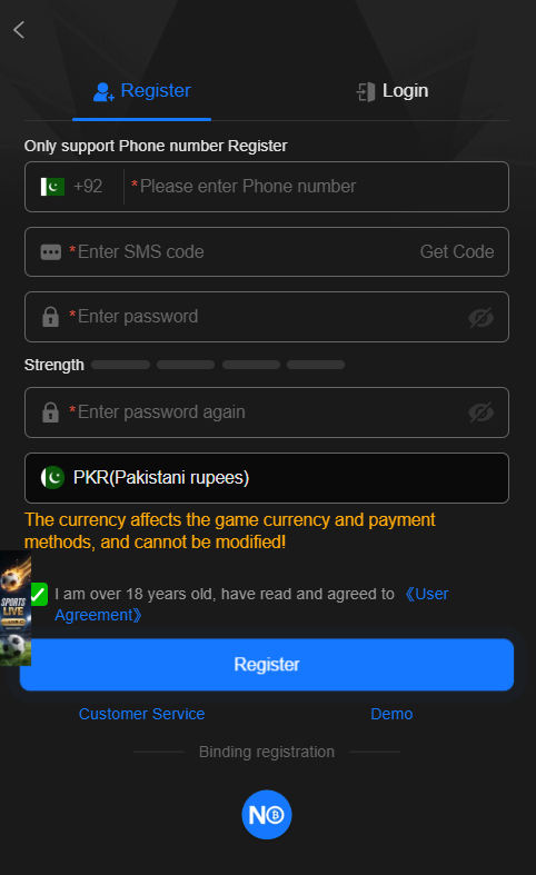 u638 Registration process