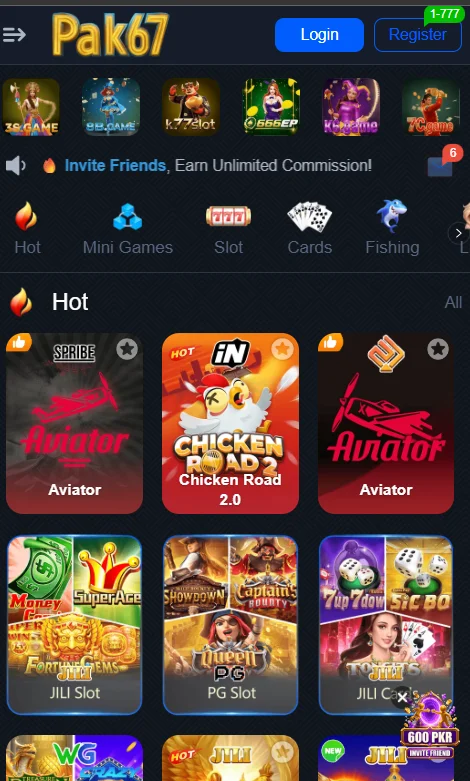 PAK 67 Casino Game